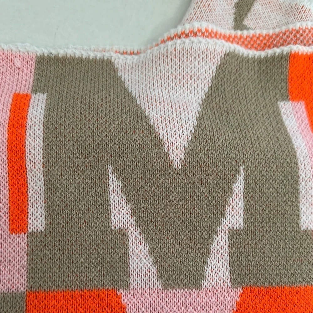BAUBLEBAR On Repeat Custom Blanket throw LETTER M light pink/orange